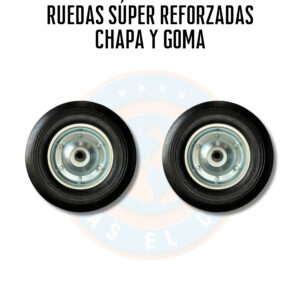Ruedas Súper Reforzadas Chapa y Goma