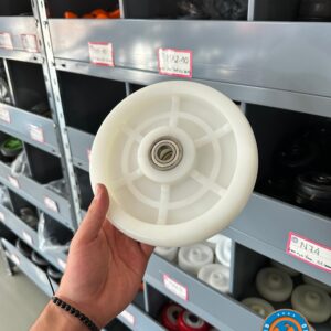 Ruedas para Zorras de Nylon Transparente