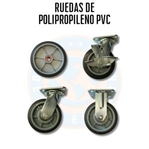 Ruedas de Polipropileno PVC